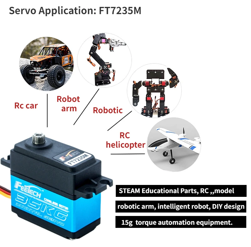 DS3230MG Waterproof Digital Servo RC Radio Control High-Speed 25T Metal Gear 1/8 1/10 Scale Cars 30KG Coreless PC Servo Arm 1/8