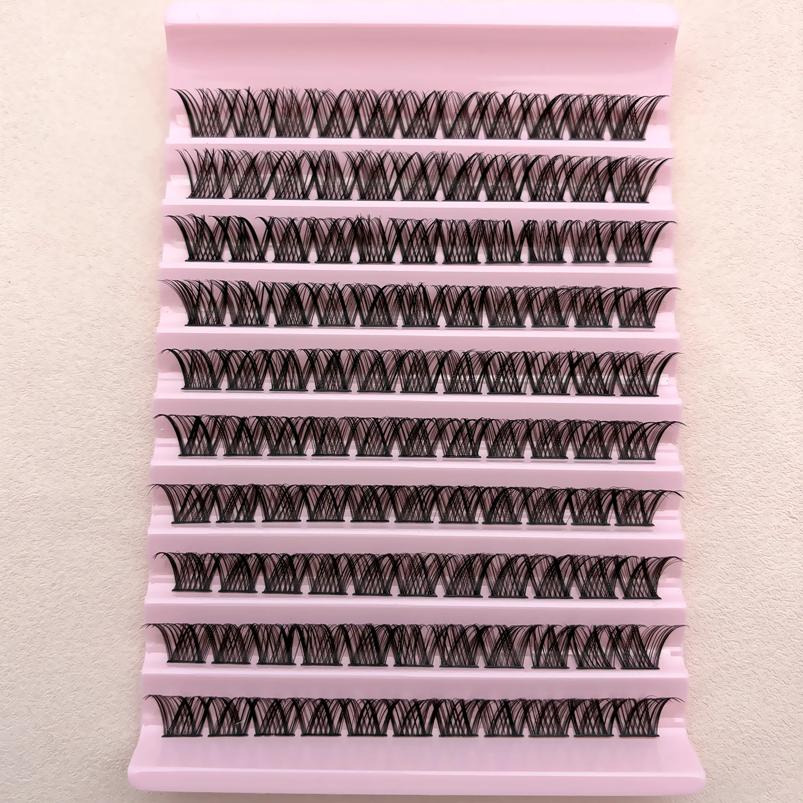 Clusters de cils 110 pièces cils en grappe Extensions de cils individuels aspect naturel cils D Curl moelleux cils en grappe bricolage cils