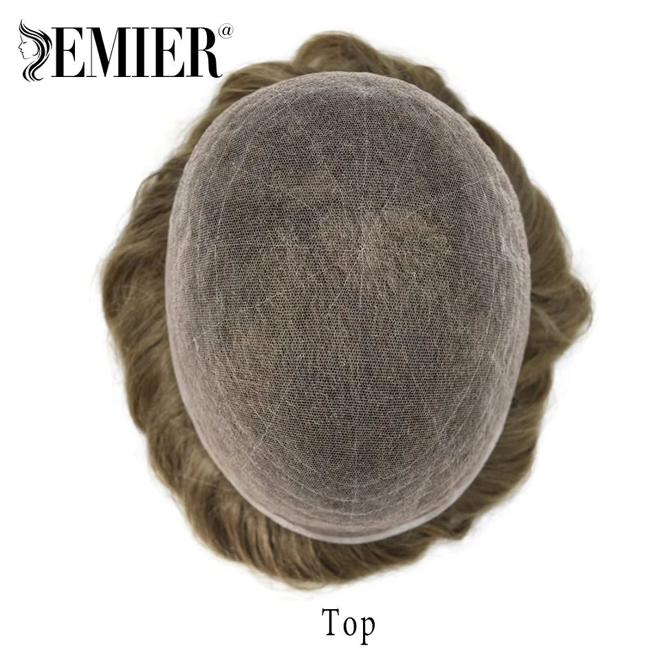 ذكر الشعر الاصطناعية الفرنسية قاعدة الدانتيل الكامل شعر مستعار للرجال تنفس الرجال الشعرية الاصطناعية 6 "شعر مستعار للرجال 100% خصلات الشعر المستعار الإنسان