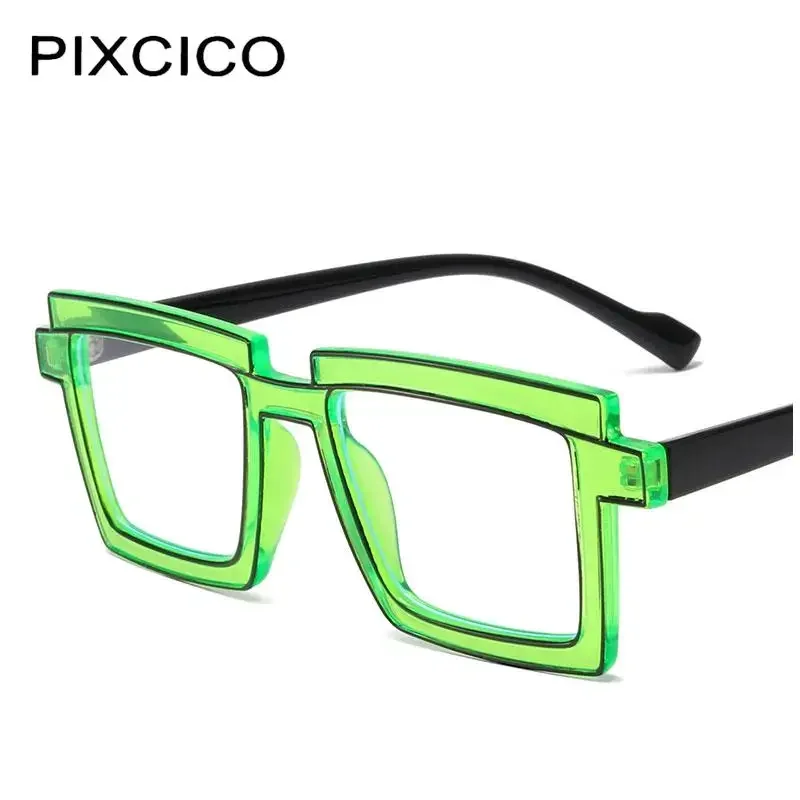 R56791 Fashion Cartoon Stripe Reading Glasses Dioptric +100 +200 +300 for Women Square Stitching Color Presbyopic Eyewear