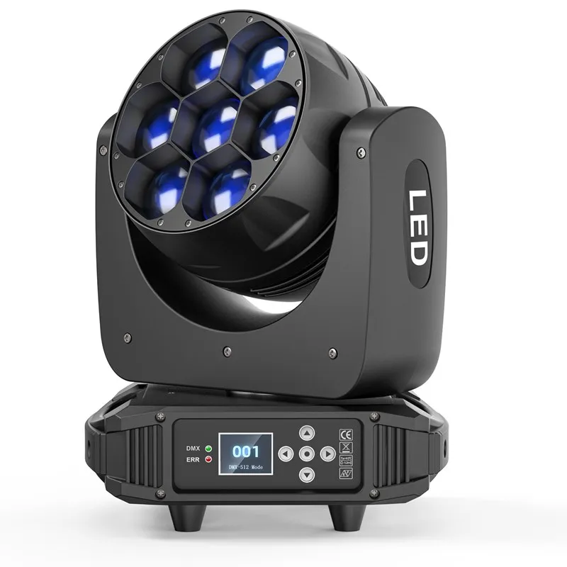 7x40W Big Bee-Eyes LED moving head light Stage effect wash light Disco DJ Party Club Bar dmx512 Stage light Event Show