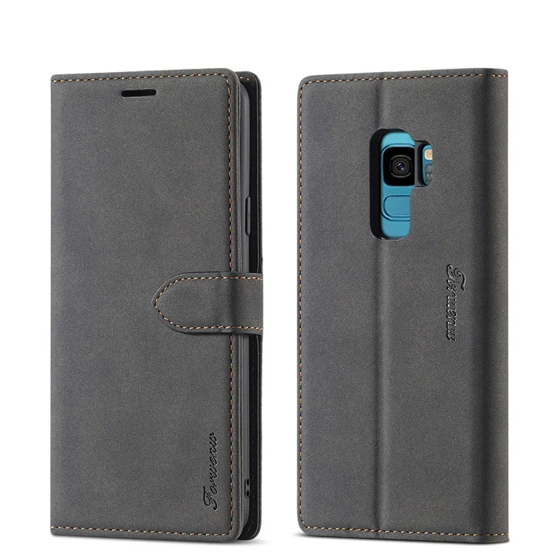 

For Samsung S9 Plus Case Flip Vintage Phone Case On Samsung Galaxy S9 Case Leather Magnetic Wallet Case For Samsung S 9 9+ Cover