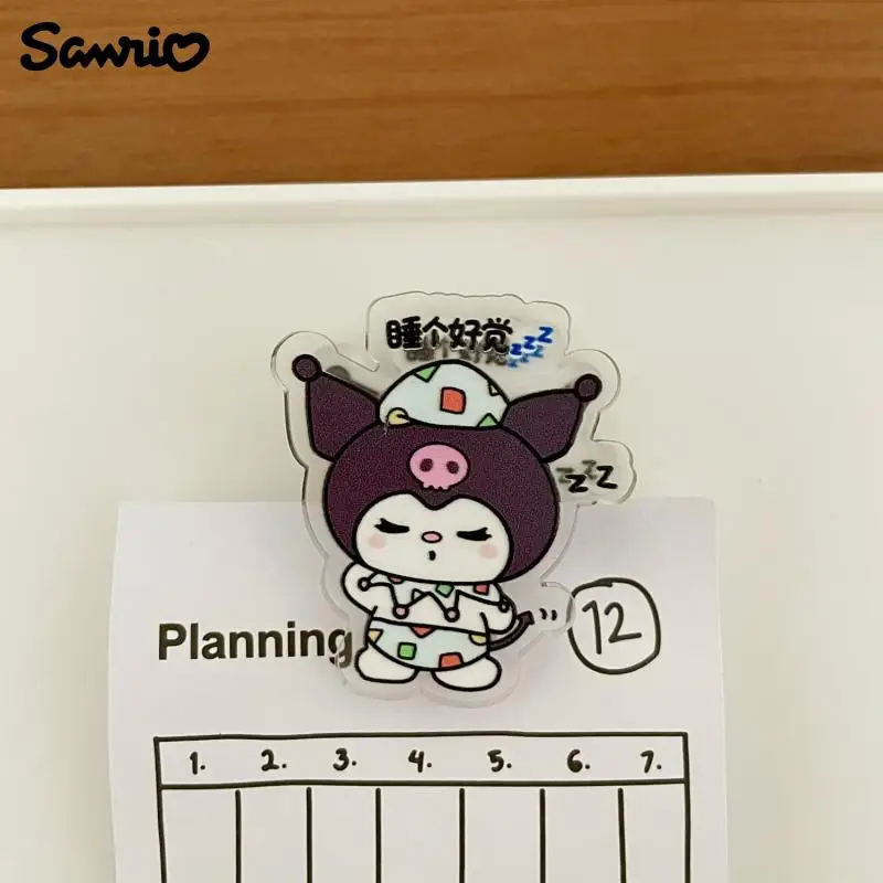 Kawali Sanrio Hello Kitty Kuromi My Melody Cinnamoroll Pochacco Pompompurin Hangyodon Sealing Clip Gift Memo Clip Pp Girl Toys