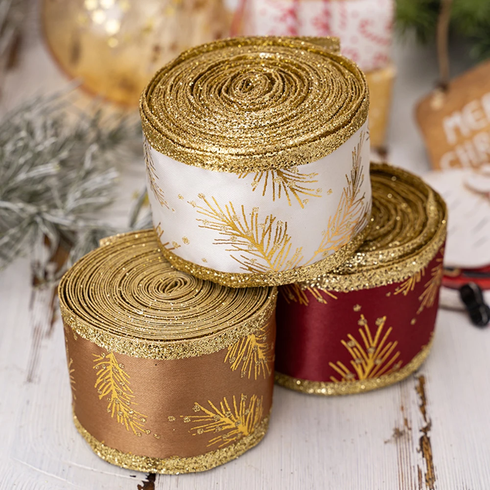 Holiday Themed Ribbon Rustic Delicate Vintage Ribbon For DIY Crafts Christmas Decorations Ribbons Craft Ribbons