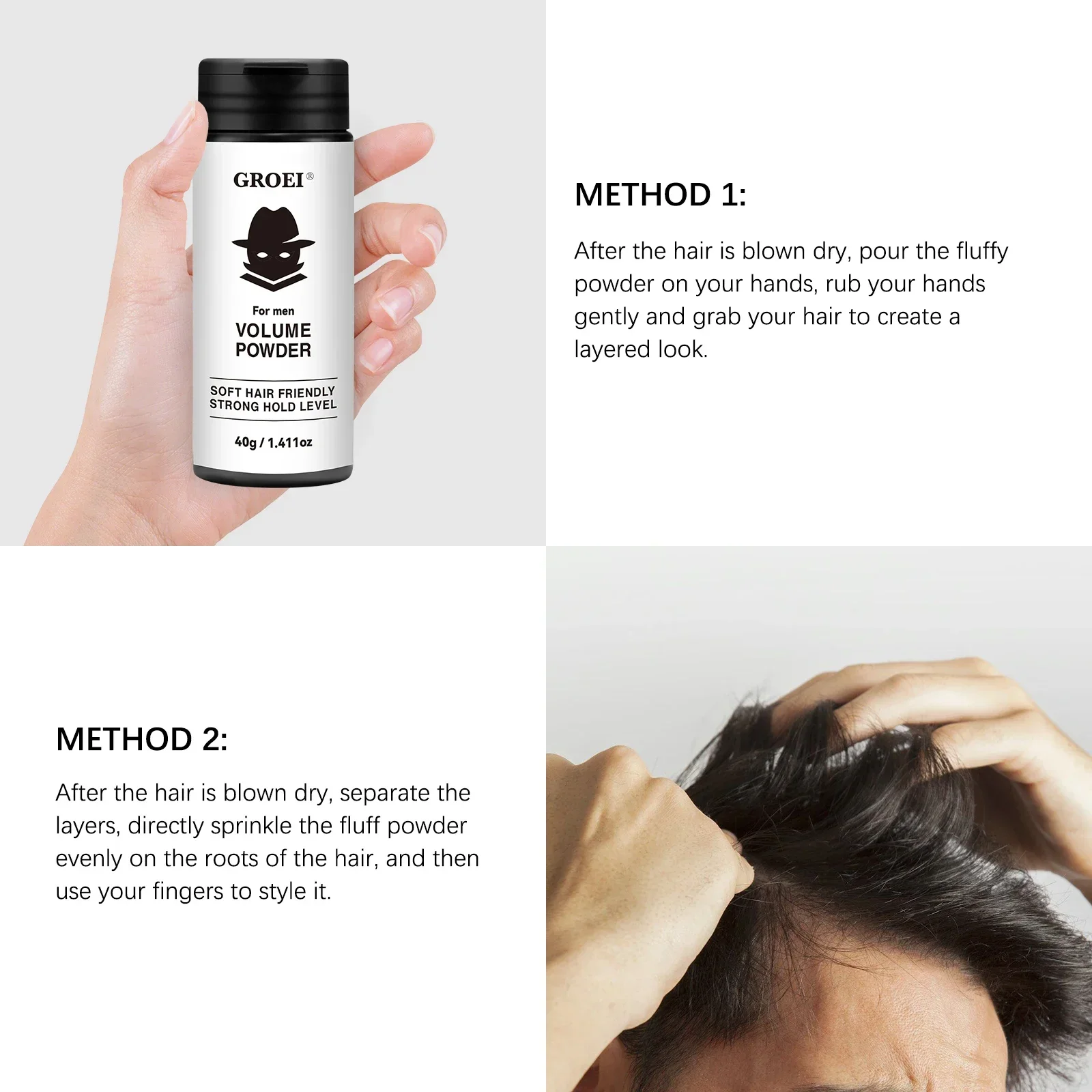 

40 г порошка для объема жирных волос | Создает гибкий, естественный объем с длительным контролем жирности, увлажняет и антистатический.