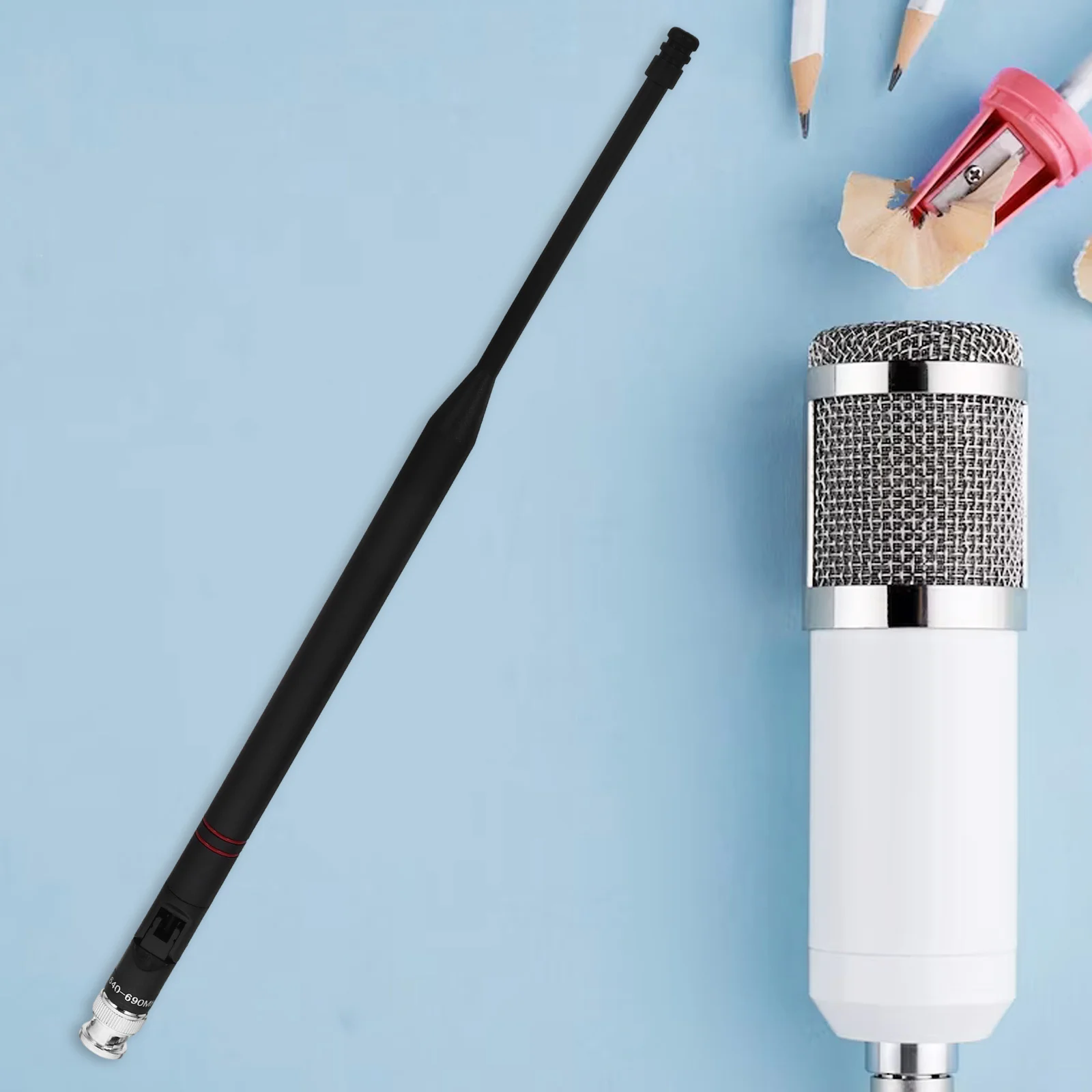 

Wireless Microphone Antenna Reliable Plastic Replacement for Receiver Easy Install Adjustable Signal Booster Long Range