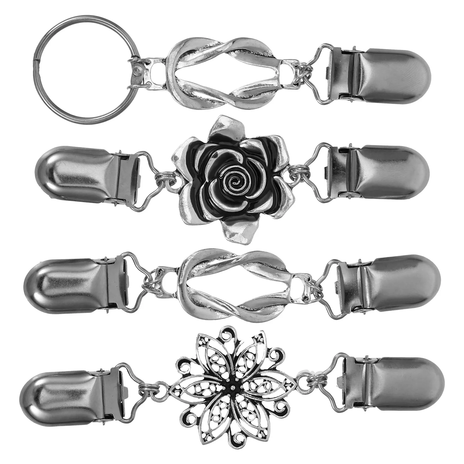

4pcs Clips Cinch Sweater Clip Dress Sweater Clothing Dress Clips Back Cinch Accessories Alloy Lightweight Firm