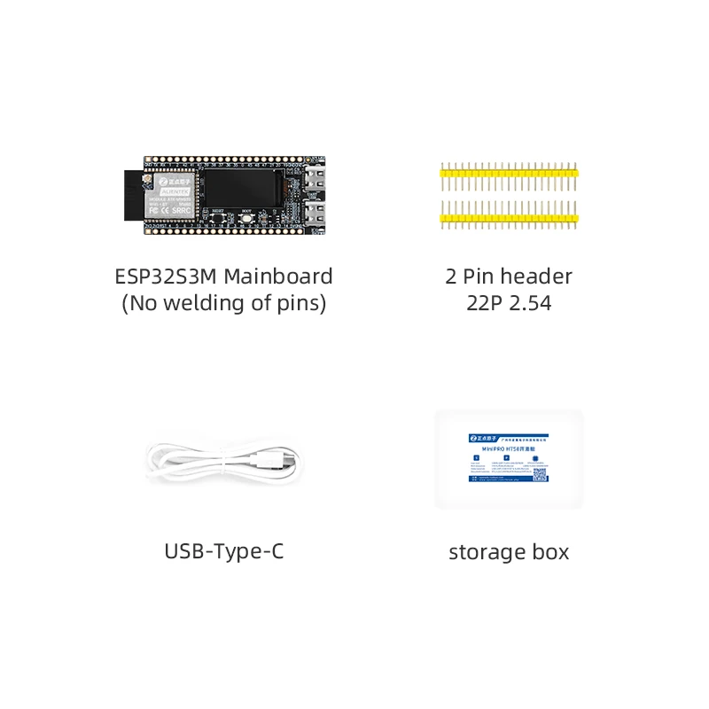 Scheda di sviluppo ALIENTEK ESP32-S3 con modulo Bluetooth WiFi ESP32S3M LCD da 0.96 pollici per Arduino ESP32 Python IDF AI con TF