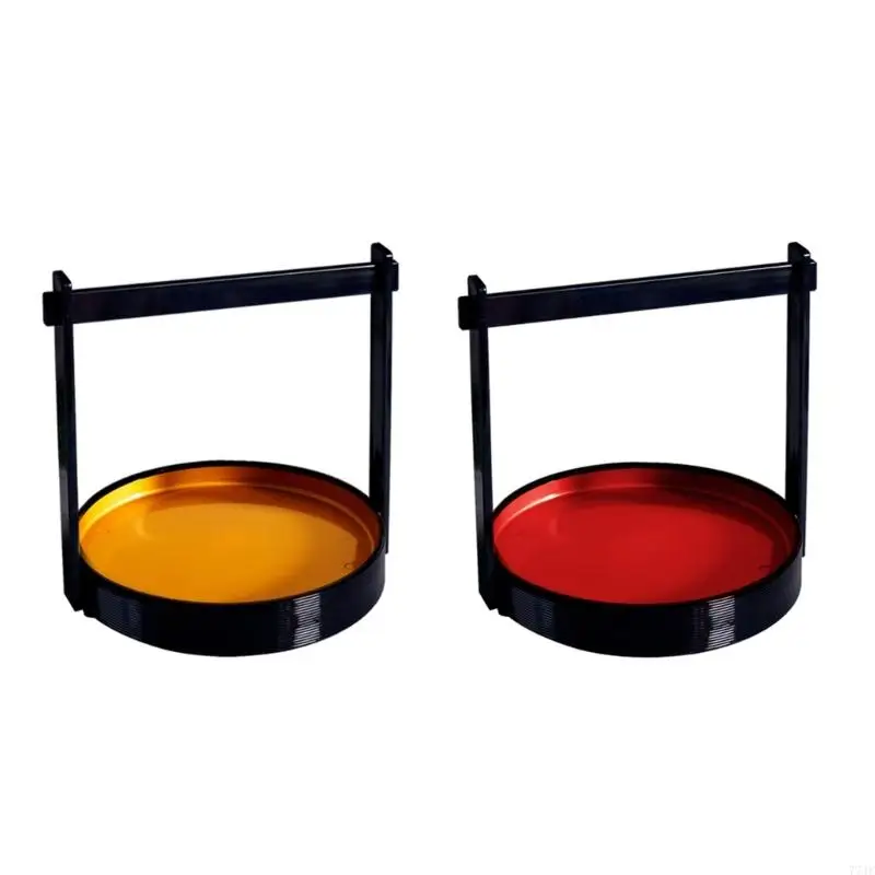 

77JF Sashimi Sushi Plate Handheld Plate Snacks Teas Tray for Restaurant Hotel