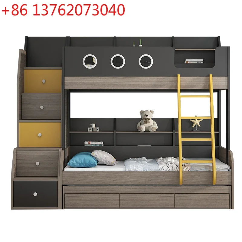 Modern Nordic Mother Bed Combination Modern Simple Children up and Down Multifunctional High and Low Bunk Beds