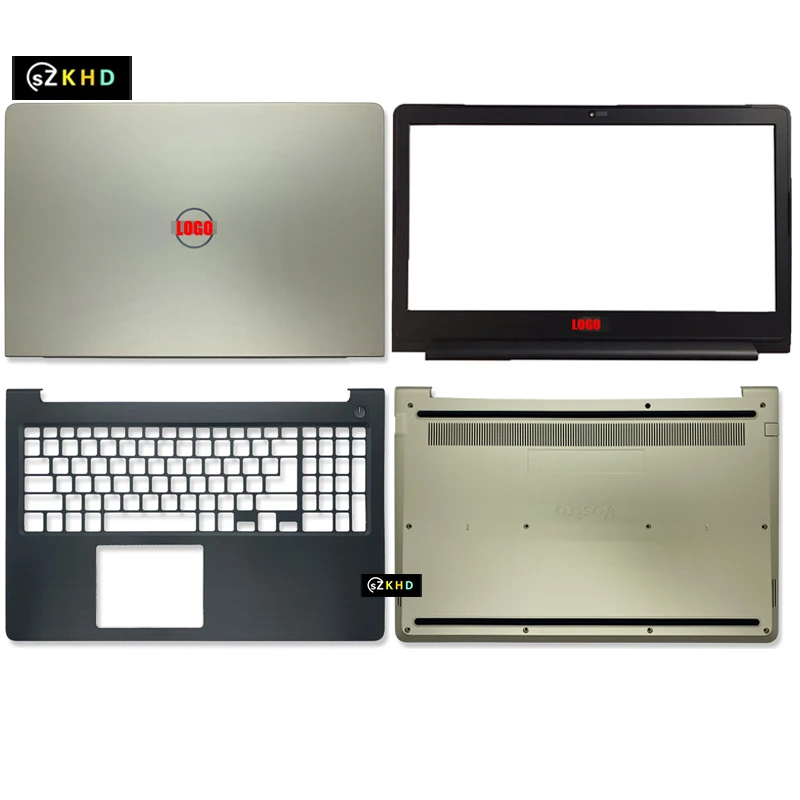 98% New For Dell Vostro 15 5568 V5568 Screen Back Shell Rear Lid Bezel Palmrest Upper Case Keyboard Laptop Host Lower Cover