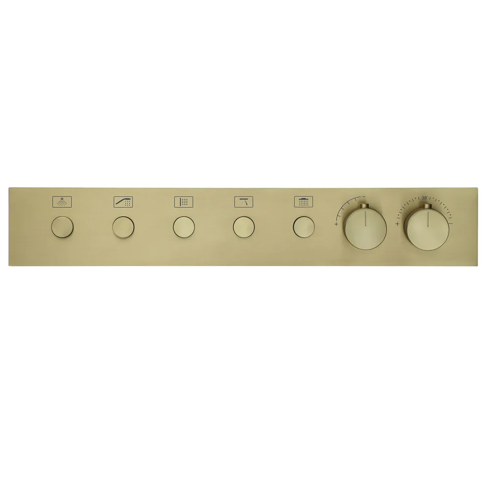 Concealed Mixing Valve Into The Wall Type Two/three/four/five Function Constant Temperature Button Control Valve