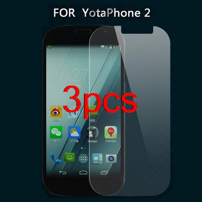 3PCS For Yota Yotaphone 2 Tempered Glass Clear HD Screen Protector 0.3 mm 2.5D 9H Protective Film Guard pelicula de vidro Cover