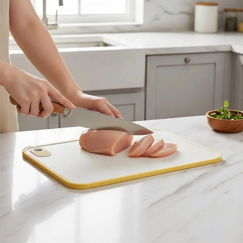 New Wheat Straw Double-Sided  Cutting Board Home Kitchen Anti-mildew Anti-slip Edge Hanging Hole Sticky Board