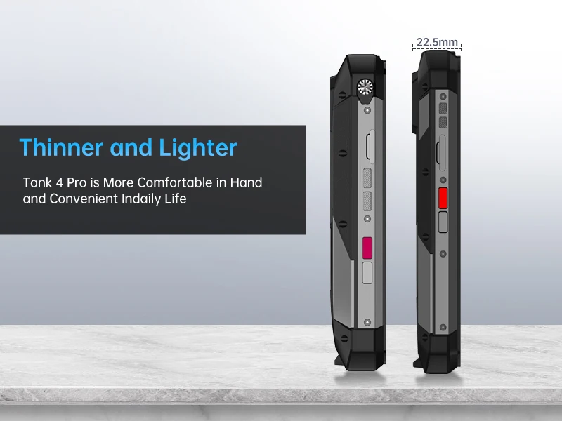 【Ships from US】Unihertz by 8849 Tank 4 Pro 5G AI Rugged Phone Built-in 720P Projector Dimensity 8300 32+512GB 3K AMOLED 11600mAh