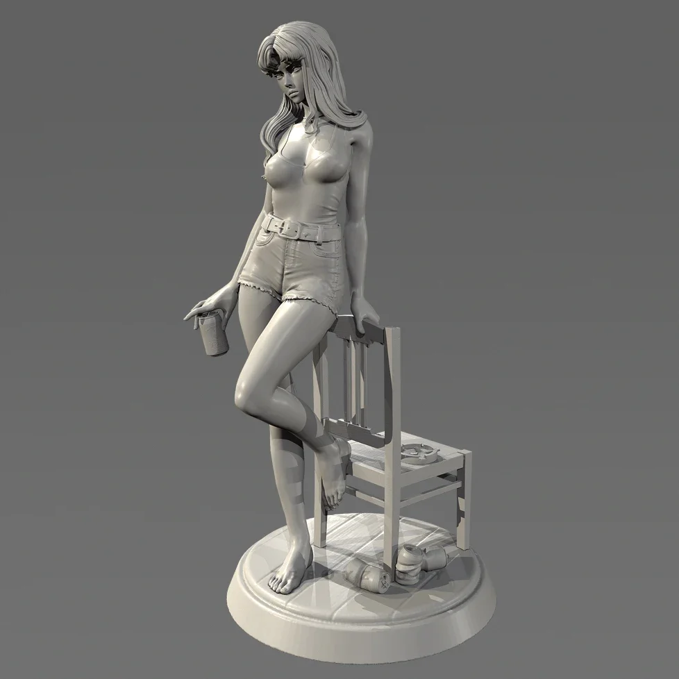 Die Höhe des Menschen 50 mm 75 mm 90 mm Harzmodellbausatz DIY Montage und Malerei TD-7613/3D