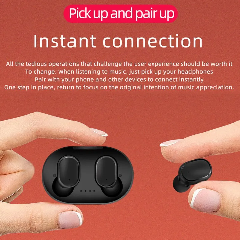 A6S TWS Earphones Wireless Bluetooth 5.0 Headphones Touch Control Earbuds With Mic Sport Waterproof Headset For iPhone Xiaomi - view 5