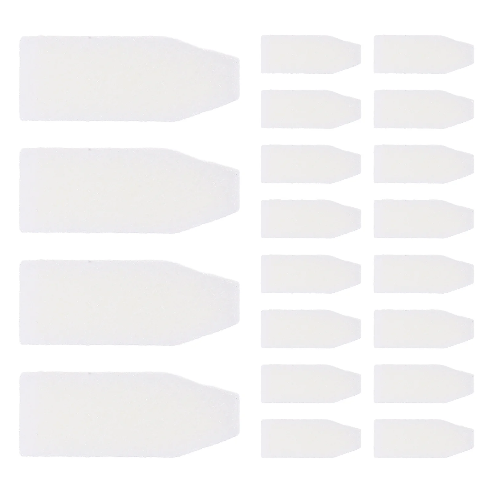 

20Pcs Fine Brush Nib Replacements for Painting Pens 8Mm Flat Tip Felt Nibs Compatible with Liquid Chalk Markers Glass White