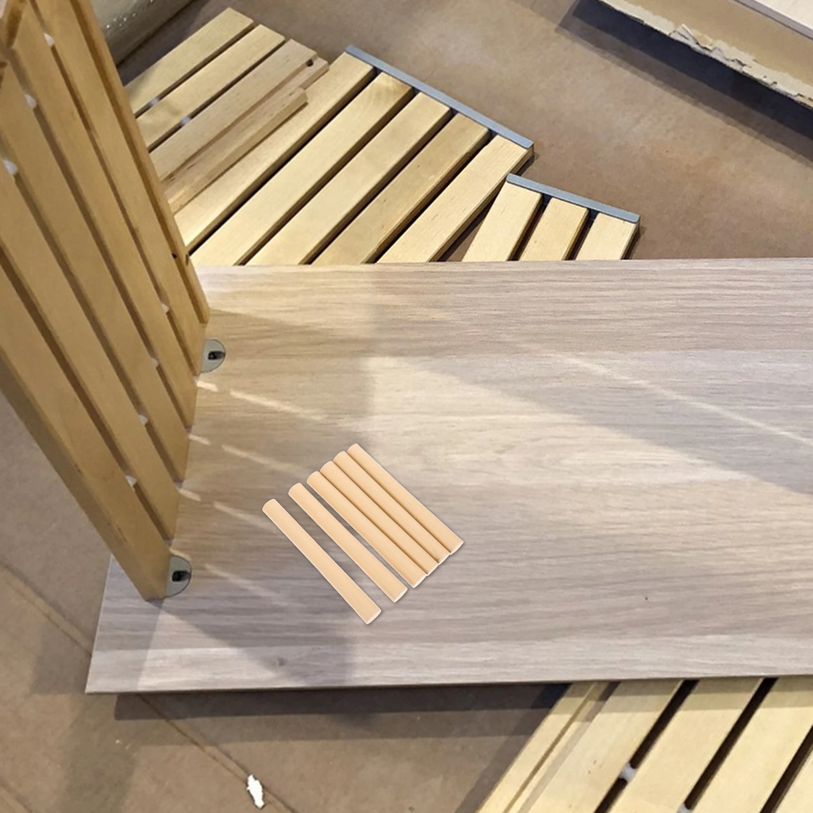 

6Pcs Furniture Repair Wax Crayons Kit Quick Wood Scratch Repair Sticks for Cabinets Floors Furniture Nail Hole