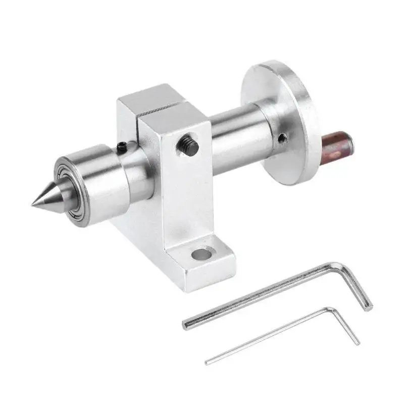 1 Set Adjustable Double Bearing Live Centre Metal Revolving With 2pcs Wrenches DIY Accessories For Mini Lathe Machine