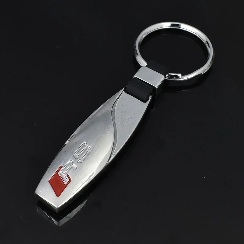 Car Logo Keyring Pandant Key Chain Holder for Audi A5 A3 A6 A4L A6L B5 B6 B8 C5 Q3 Q5 Q7 S4 S5 S6 SQ3 SQ5 RS3 RS4 RS5 RS6 RS7 TT