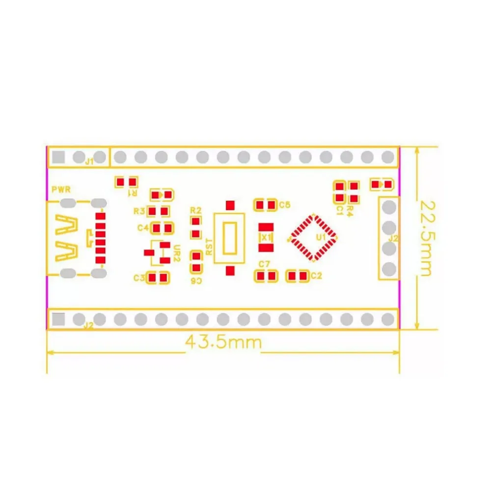 STM32L031G6U6 Core Board Low Power Development Board with ARM Cortex-M0 Core 8MHz Crystal SWD Debug Interface Led Indicator