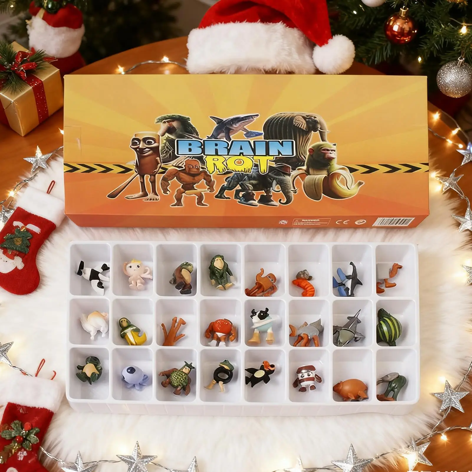 Tongtongtongsahura Calendario de Adviento de Navidad Juego de 24 piezas Regalos Cuenta regresiva navideña sorpresa Decoración del hogar