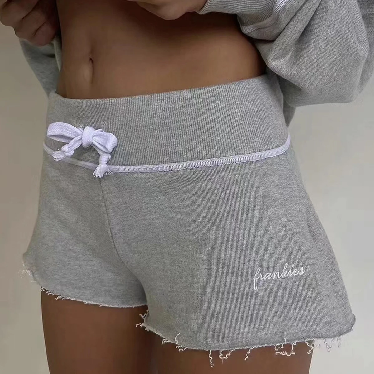 

Спортивные штаны с вышивкой, шорты, женская летняя одежда, хлопковые модные короткие штаны для девочек, милые сексуальные шорты Kawaii 2000-х годов Y2K, Skort 2025