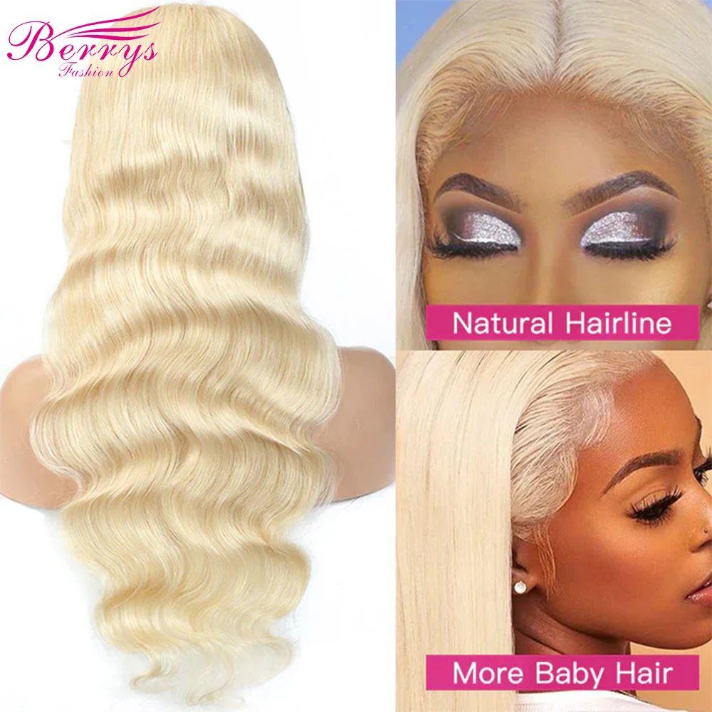 32Inch Blonde Body Wave 13x6 HD Lace Front Human Hair Wig Brazilian 613 Body Wave Wig Human Hair For Women 4x4 Lace Closure Wig