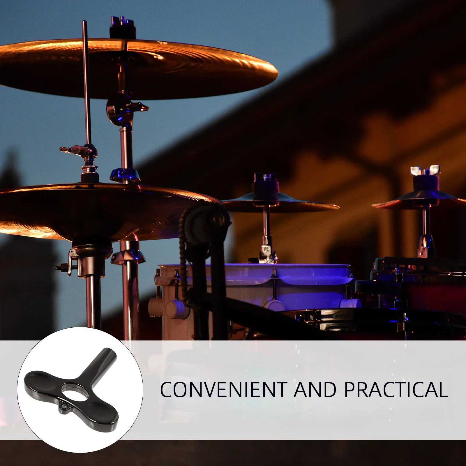 

Professional Drum Key T Shaped Tool for Snare Drum Tuning Durable Aluminum Wear Resistant St Wrench Suitable Jazz Drums