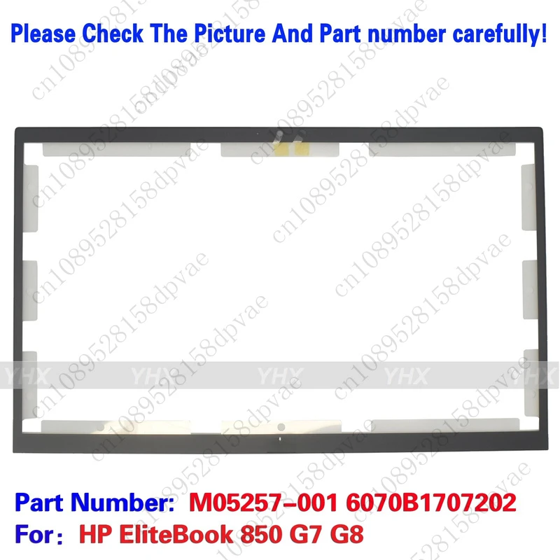 

GYX New For HP EliteBook 850 G7 G8 LCD Bezel Front Cover Frame B Shell M05257-001.