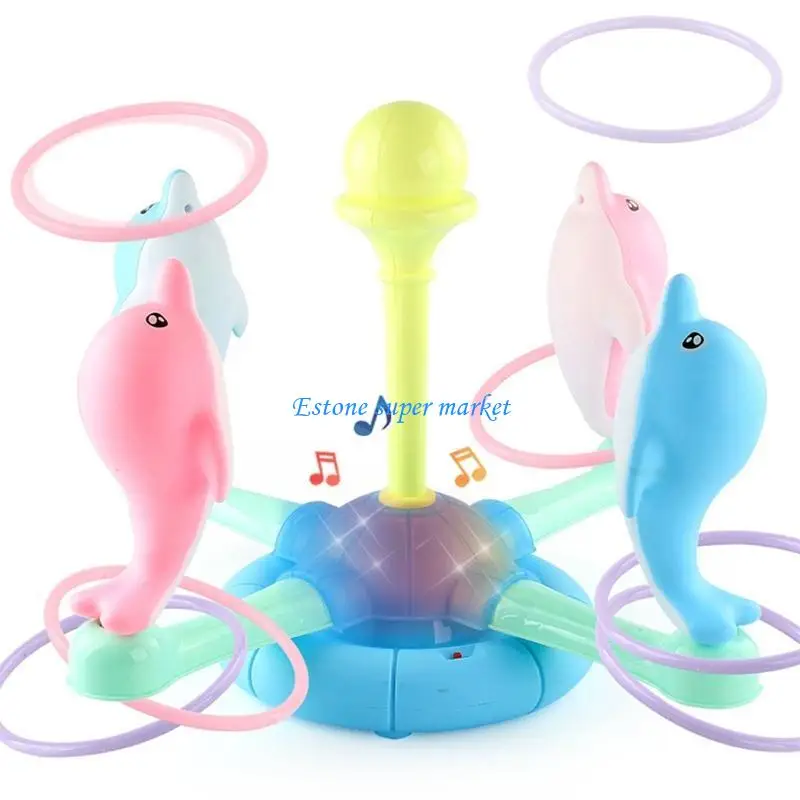 090B Niños lanzando anillo juego Tocos interior Toyos bebé Sensorial Cerebro Sports Desarrollo