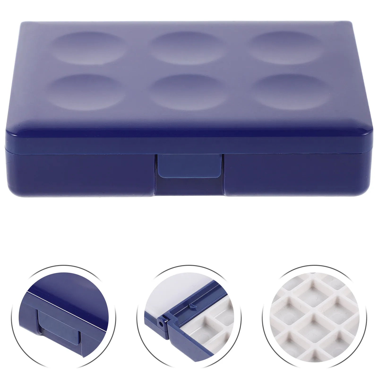 Refillable 24-Wells Watercolor Mixing Palette with Lid Plastic Portable Travel Paint Tray for Professionals Students Artists