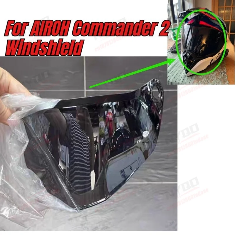 

HD UV Protection Anti Fog Replacement Visor Shield for AIROH Commander 2 Motorcycle Helmet Windshield Safety Accessory