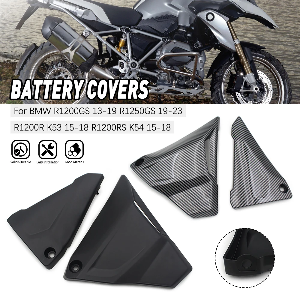 

Motorcycle 1Pair Battery Covers For BMW R1200GS K50 2013-2019 Adventure K51 2014-2019 R1250GS K50 2019-2023 K54 2015-2018 R1250R
