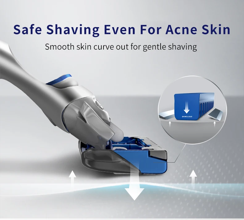 Gillette SkinGuard Sensitive Razor Blade Refills 4 Pack, 2-Blade Cartridges with Aloe Lubrication for Men