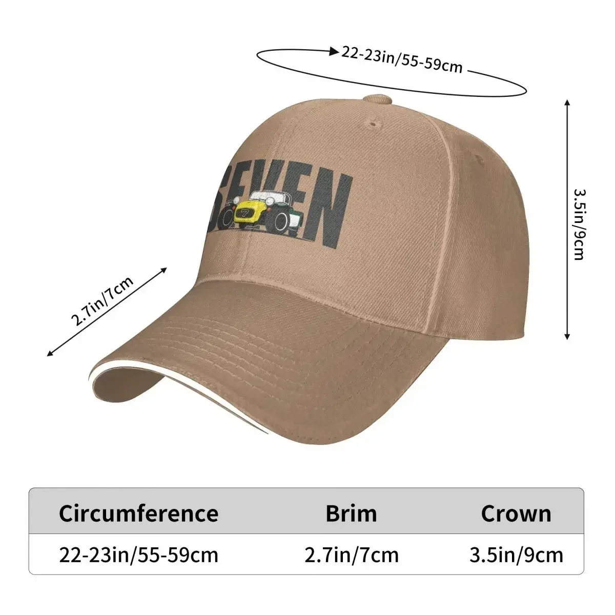 THE LEGENDARY SEVEN Baseball Caps Snapback Fashion Baseball Hats Breathable Casual Outdoor Unisex Polychromatic Customizable