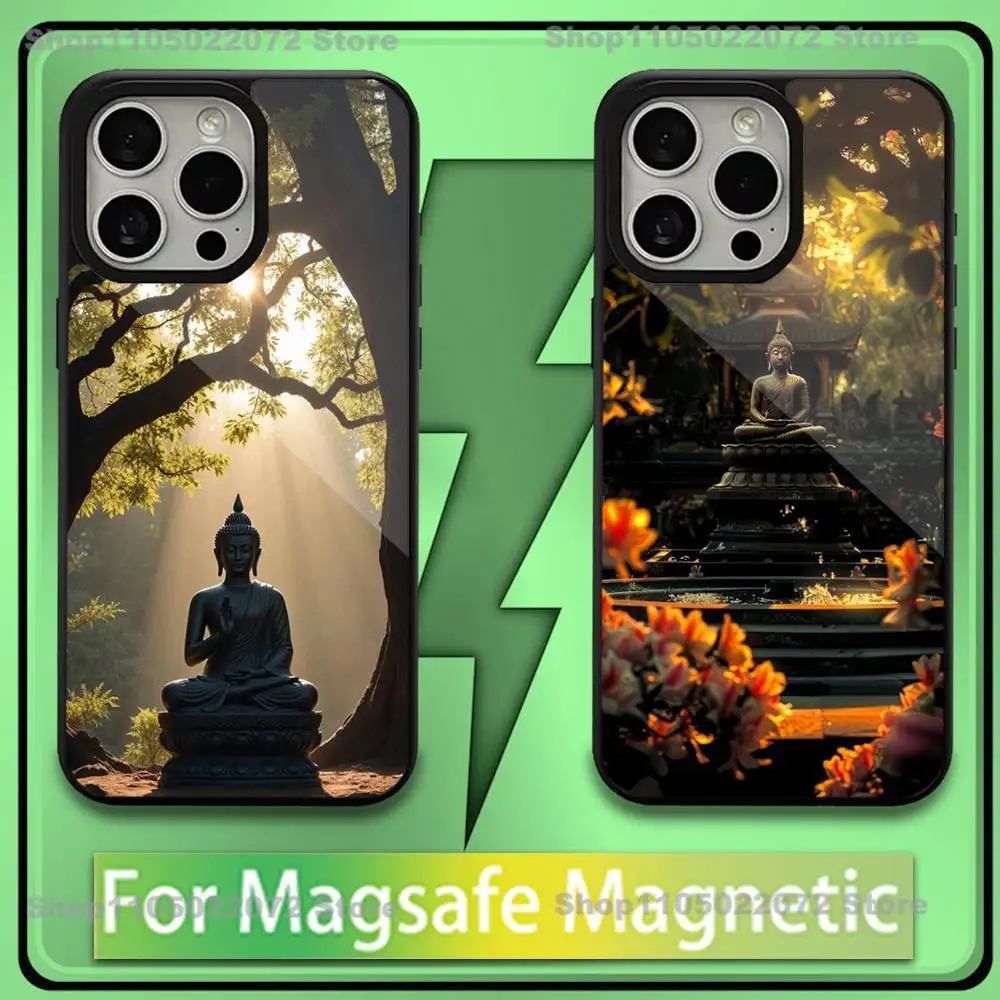 

HOT Shakyamuni Buddha Phone Case For iPhone 17,16,15,14,13,12,11,Plus,Pro,Max,Mini Soft Magesafe Magnetic Wireless Charge