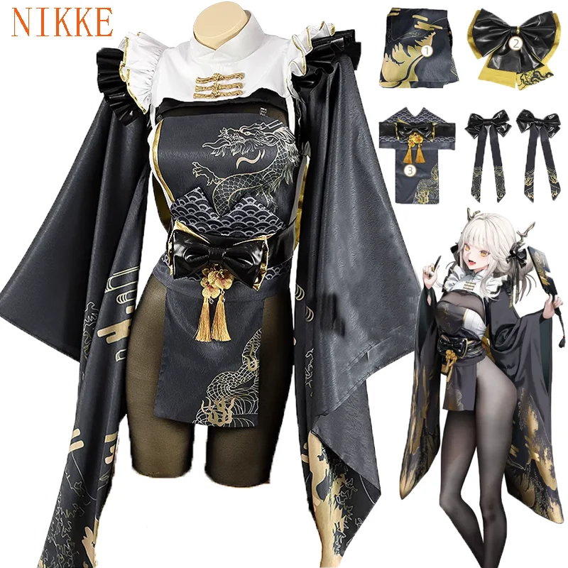 

Nikke The Goddess of Victory Blanc Cosplay Costumes Game White Bunny Sexy Kimono Uniform Suit Full Set Halloween Carnival Dress