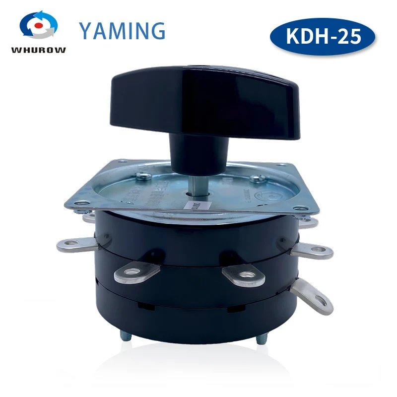 Welder Switch KDH-25/1*8 Contactor 8 Position 1 Pole 9 Pins 25A Welding Machine Rotary Selector Brass Pin Silver-plate