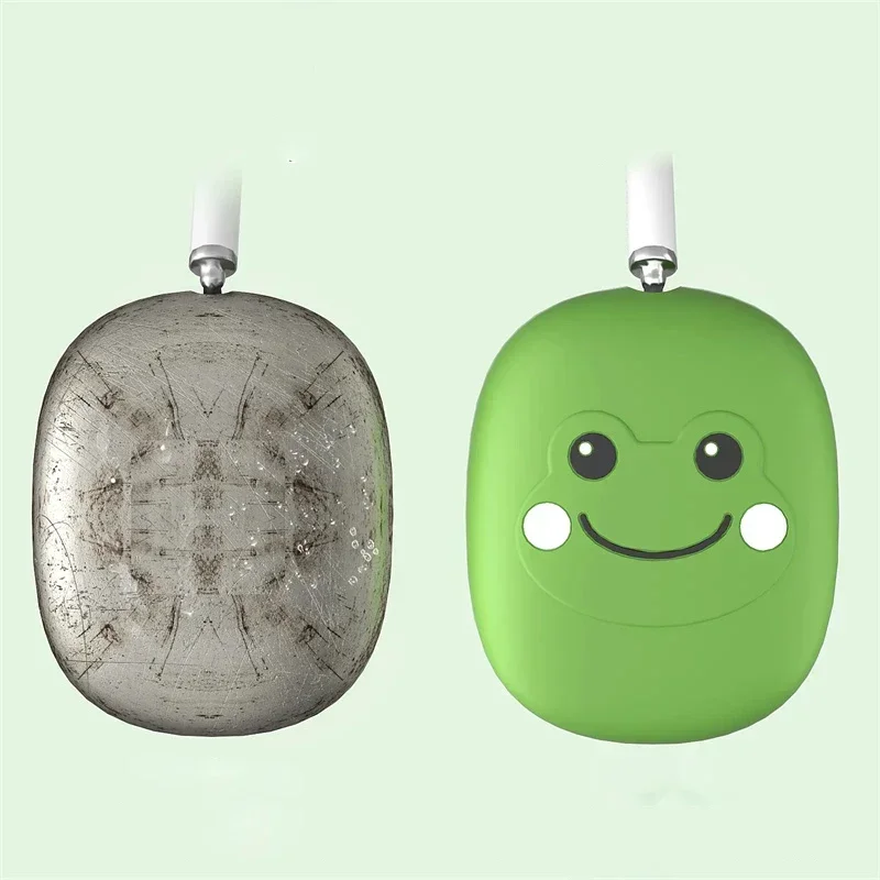 

Skin-friendly For Airpods Max Earphone Case Cartoon Cute Frog Soft Silicon Protective Cover For Apple Airpods Max Headphone Case