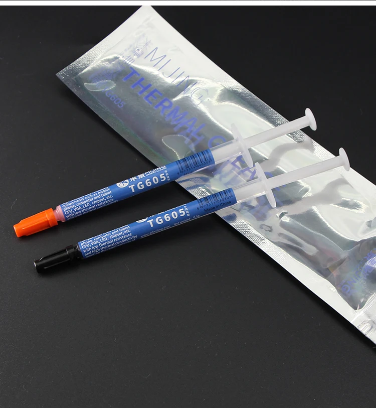 Mijing TG605 grasso termico in silicone cpu colla di raffreddamento in silicone scheda grafica per notebook grasso in silicone pasta termica per CPU