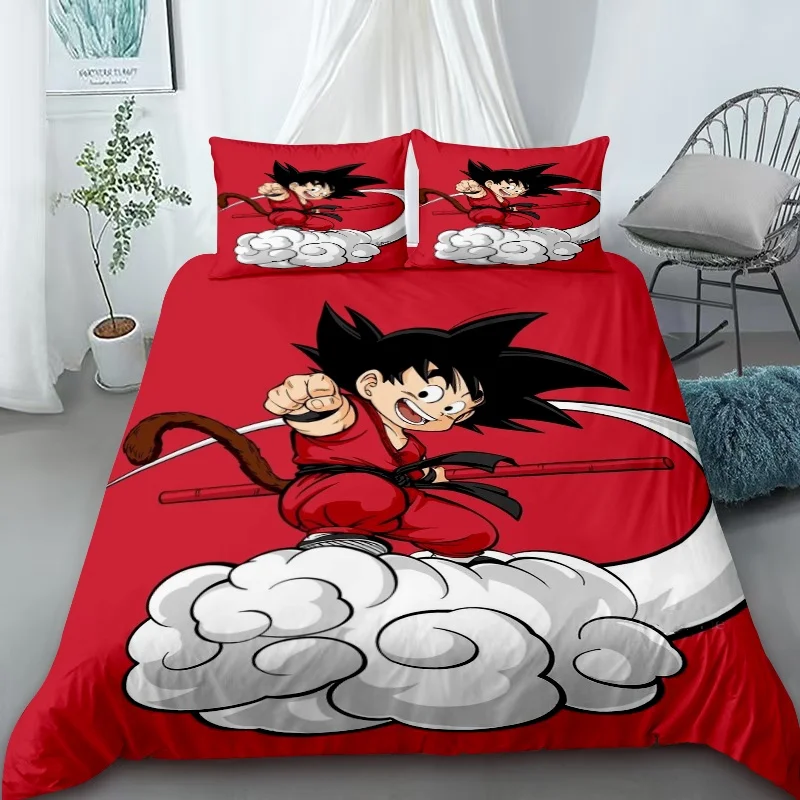 

Duvet Cover Dragon Ball Cartoon Bedding Sets Quilt Comfort Cover Queen King Size for Children Gift Bedroom Decor