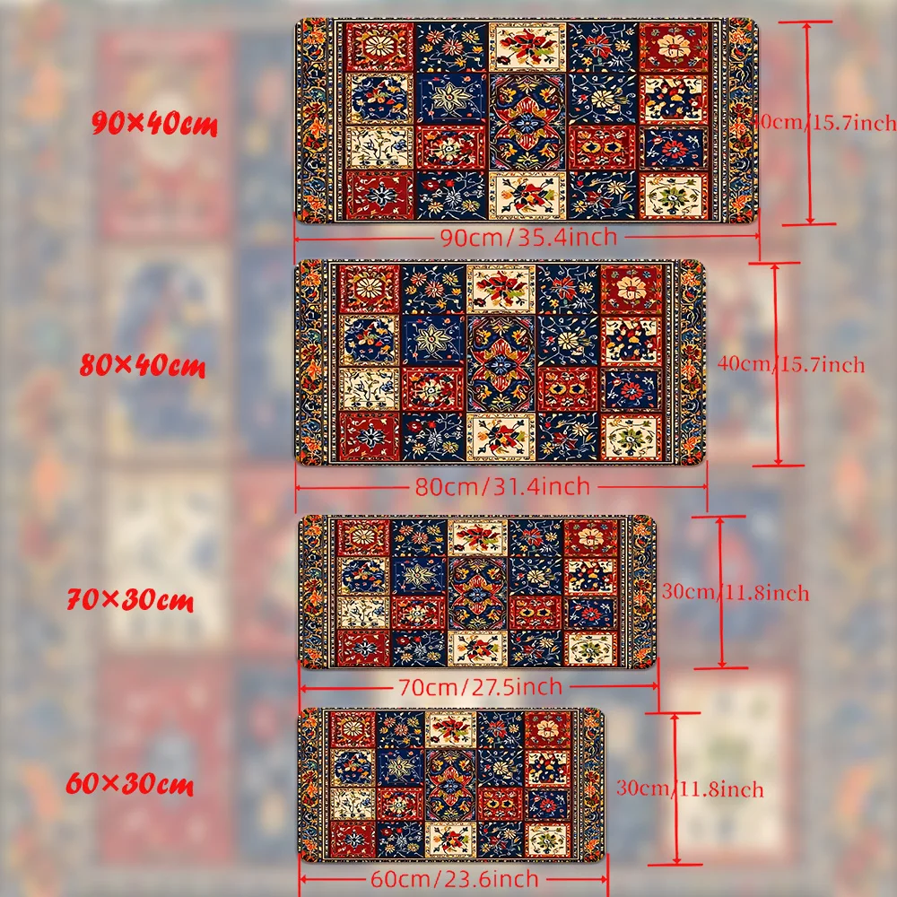 Bohemian-style gaming mousepad with bright floral geometric patterns anti-slip rubber base ideal choice for gamers
