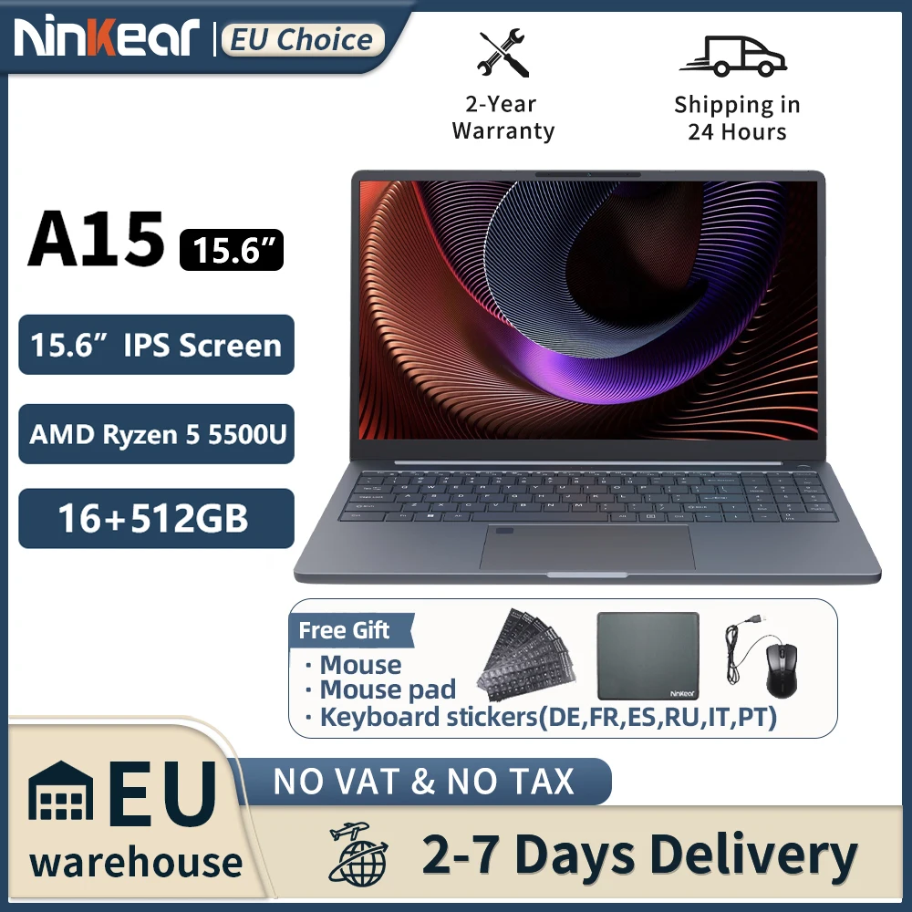Portátil Ninkear A15 16GB 512GB
