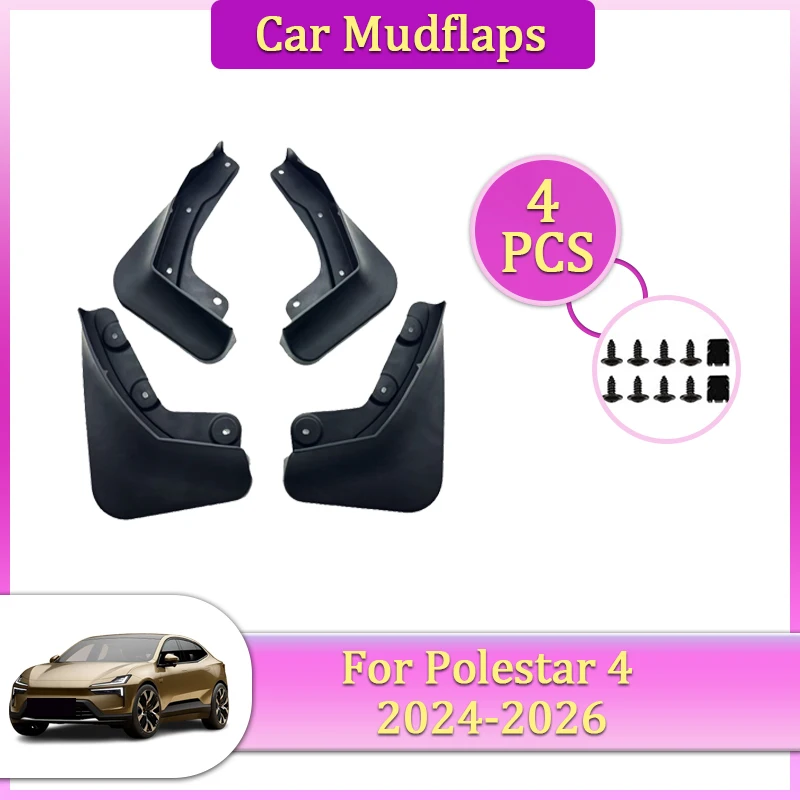 

Car Mudguards Parts For Polestar 4 2024 2025 2026 Mud Guard Splash Proof Fender Flaps Splas Splash Guard Fenders Car Accessories