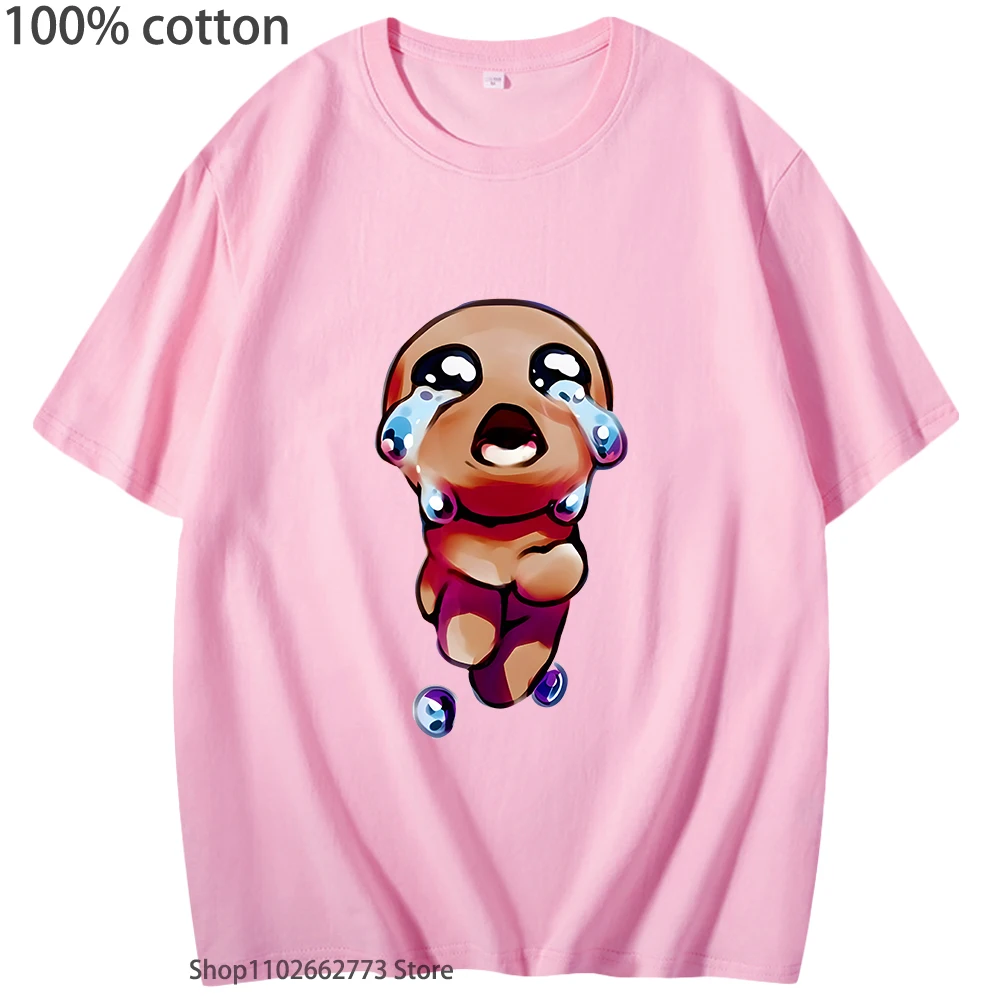 Tboi Graphic T Shirt The Binding of Isaac T-Shirts Hot Game Tees Women Aesthetic Clothes Cartoon Kawaii/Cute Tshirt 100% Cotton