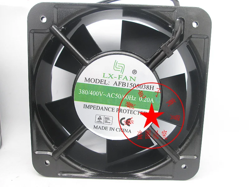 

AFB1505038H AC 380V 0.20A 150x150x50mm 2-Wire Server Cooling Fan