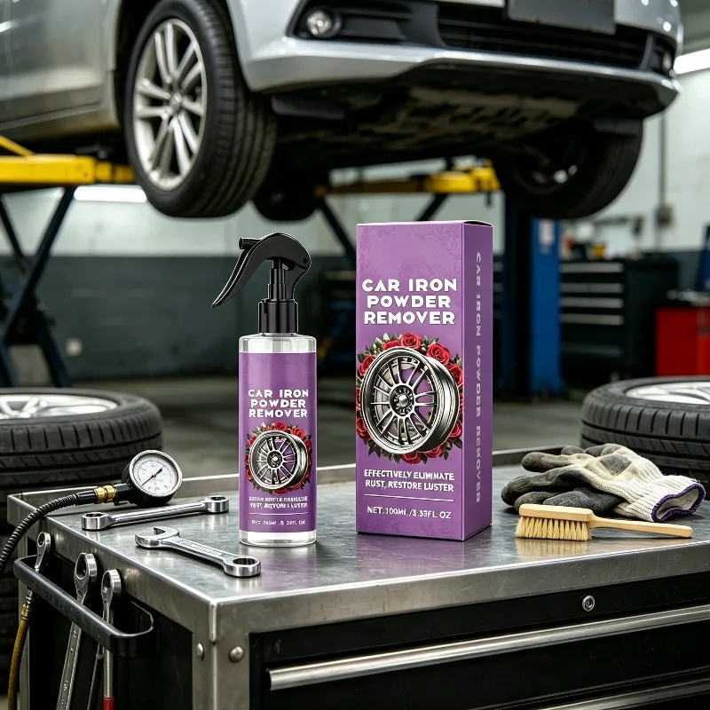100ml Car Paint Wheel Iron Particles Powder Cleaning Metal Surface Defender Agent Rust Dust Remover Spray Car Rim Cleaning Agent