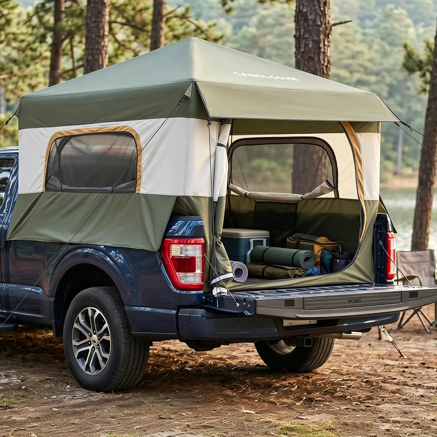 Pickup Camping Tent Fast Setup Inflatable Truck Bed